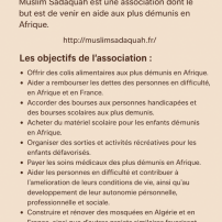 Aider l'association Muslim Sadaquah