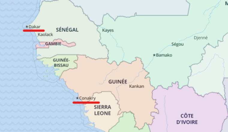 Aide à Monsieur Barry, évacuation vers le Sénégal.