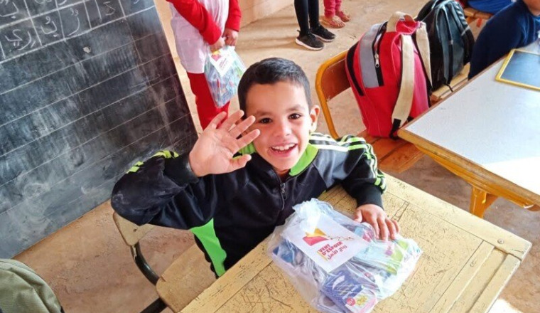 Recolte fournitures scolaires - Ecoliers marocains