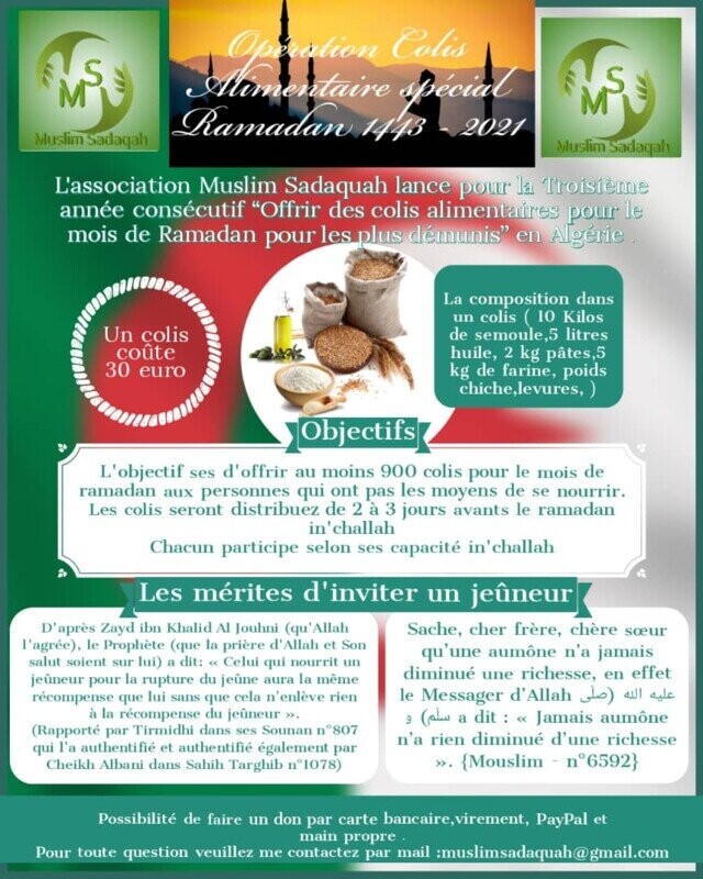 Opération Colis ramadan 2022