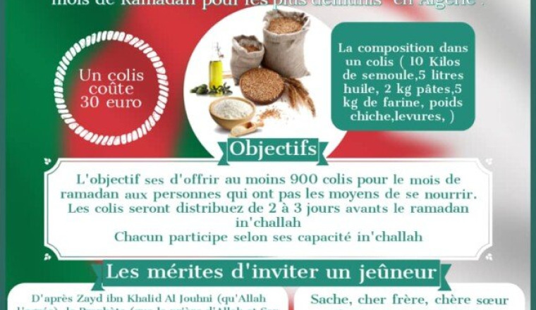 Opération Colis ramadan 2022