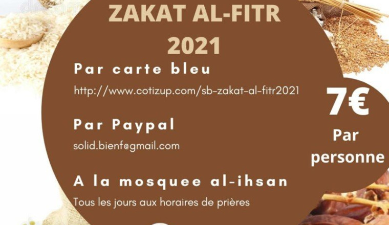 COLLECTE DE LA ZAKAT AL FITR 2021