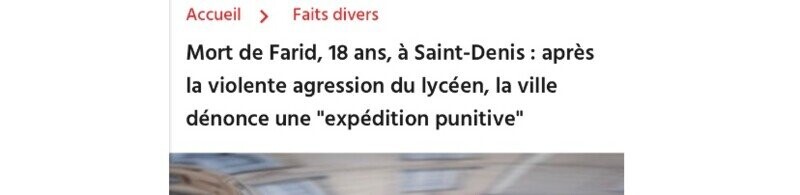 Pour Farid 18ans tué Injustement Allah y rahmo