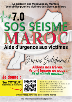 Séisme Maroc - Les Mosquées du Mantois mobilisées