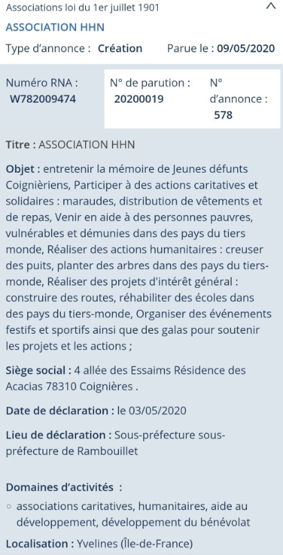 Image justificative de la cagnotte