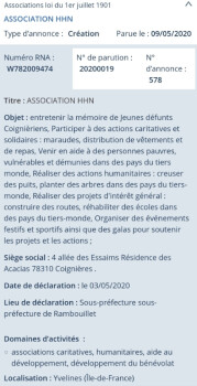 Image justificative de la cagnotte