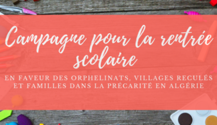 Rentrée scolaire solidaire en Algérie
