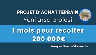 1 mois pour récolter 200 000€ | Mosquée Bleue