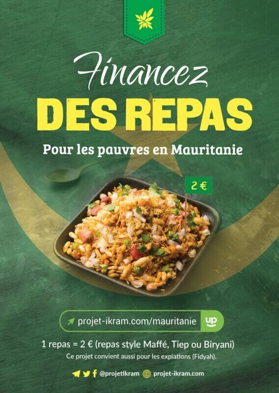 Repas continue pour les necessiteux en Mauritanie