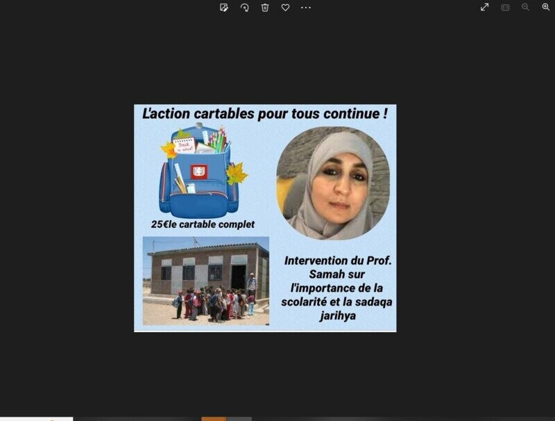 Action "Un cartable pour tous"