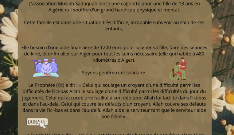 Image justificative de la cagnotte