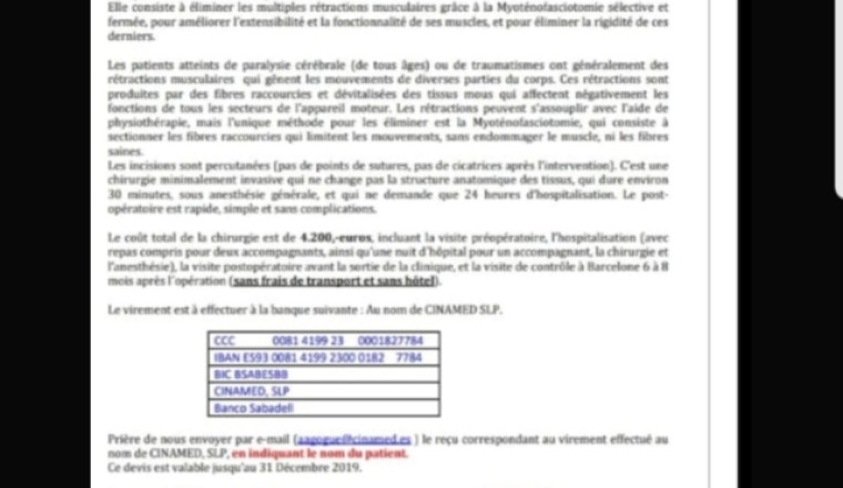 Aidons une sœur à financer son opération