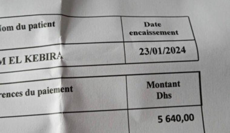 Une sœur au Maroc est en difficulté pour des soins