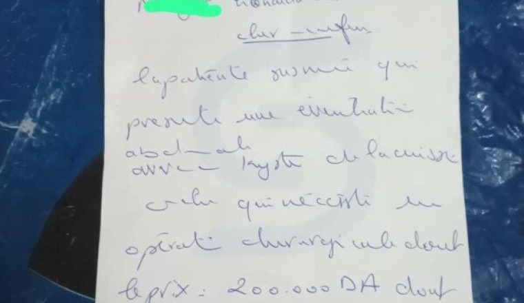 Aide opération chirurgical d'une sœur Algérienne