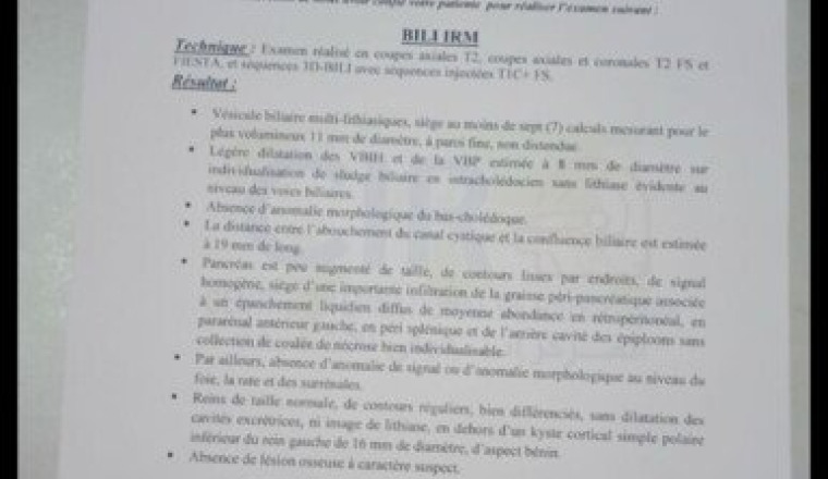Hospitalisation opération