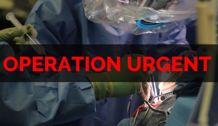 Opération Urgent, Appel aux dons!