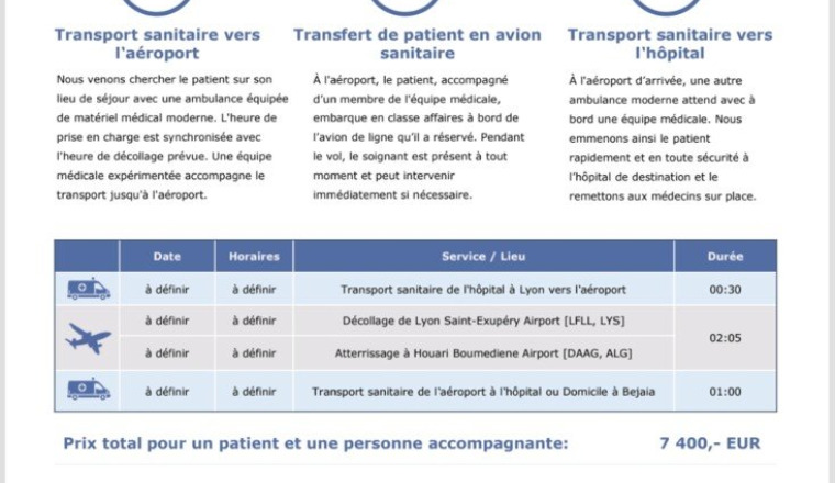 Rapatriement Médical de notre Frère Farid Urgent!!