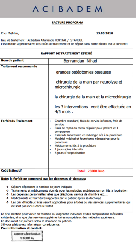 Image justificative de la cagnotte