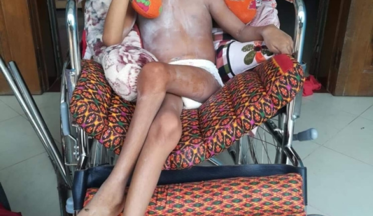 Help Yo Han, 7 years old Cambodian boy