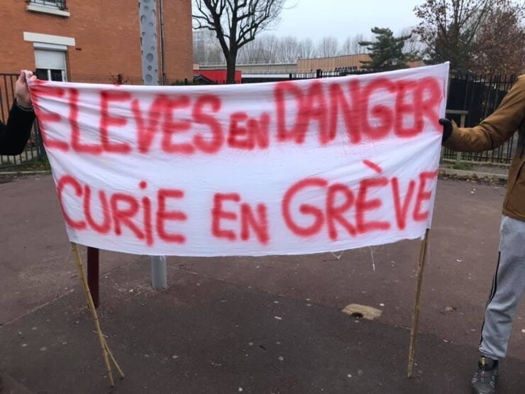 Soutenez les grévistes du Collège P.Curie de Bondy (93)