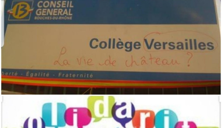 Solidarité avec les familles du collège Versailles