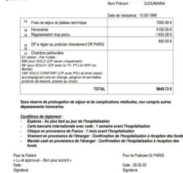 Opération trop couteuse cancer de la gorge!!!