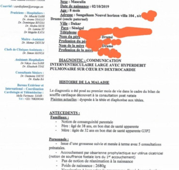 Sauvons le petit Lassana 1 an