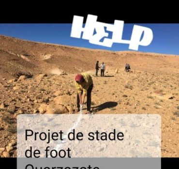 Un stade pour Lamdinte village au sud du Maroc