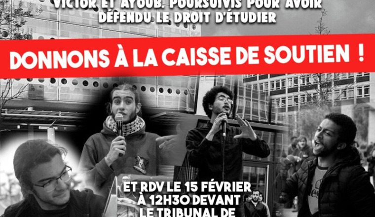 Solidarité avec les étudiants réprimés de Nanterre