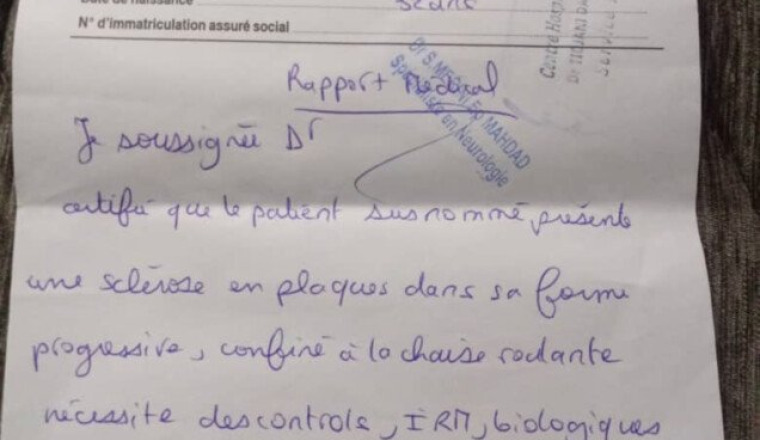 Aidez Youssef qui a une sclérose  en Algérie