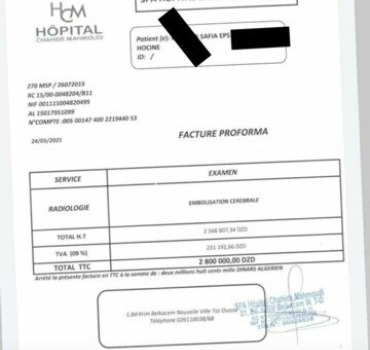 Une embolisation pour Safia