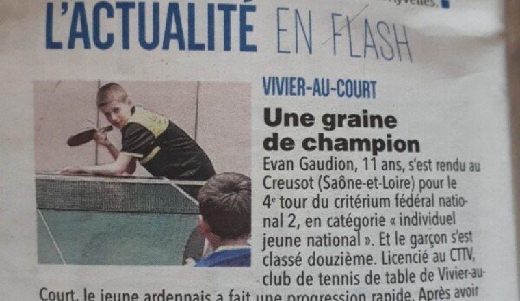 Projet sportif d'Evan