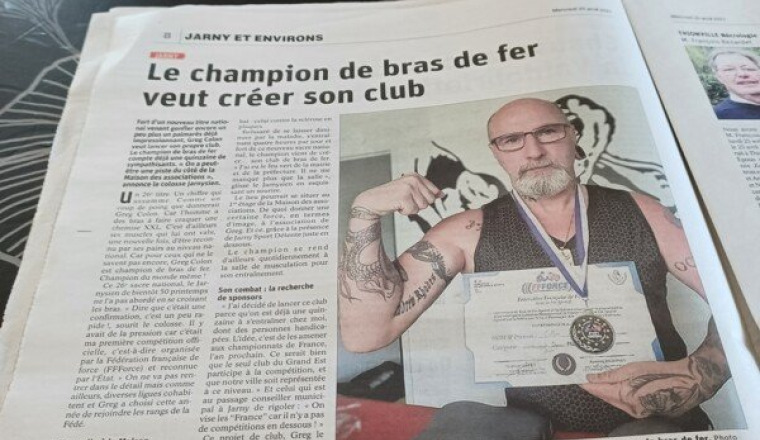 Ouverture d'un club de bras de fer sur jarny
