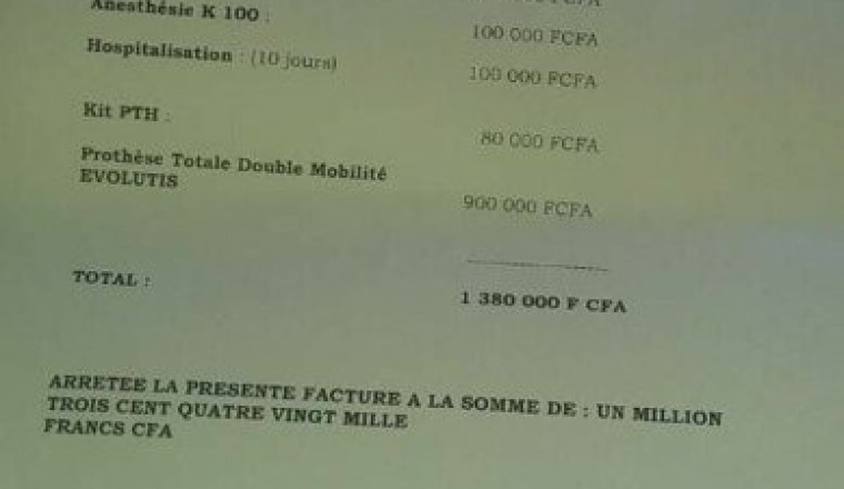 Frais médicaux pour Aminata Diallo