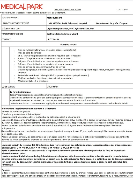 Image justificative de la cagnotte