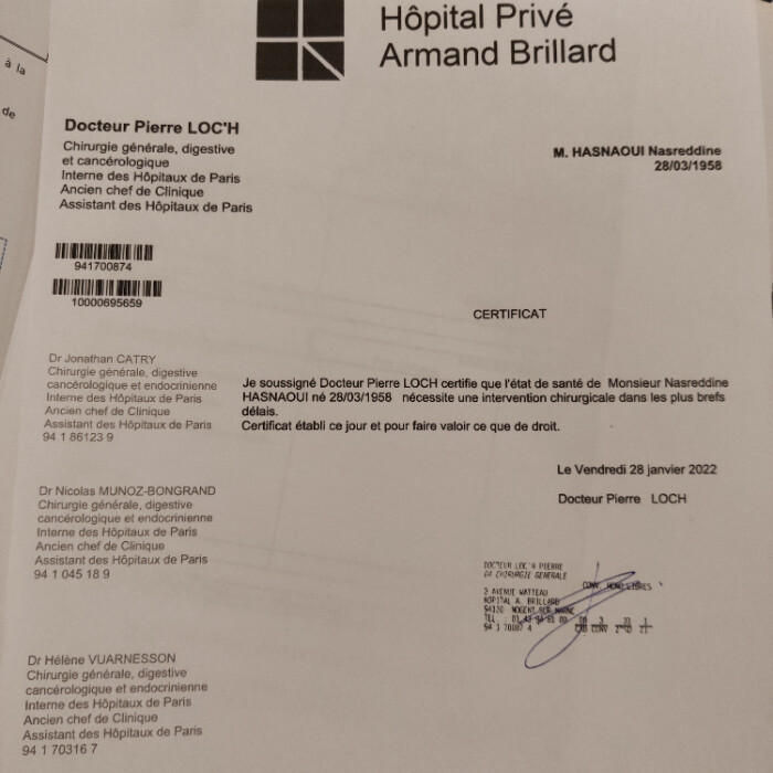 Image justificative de la cagnotte