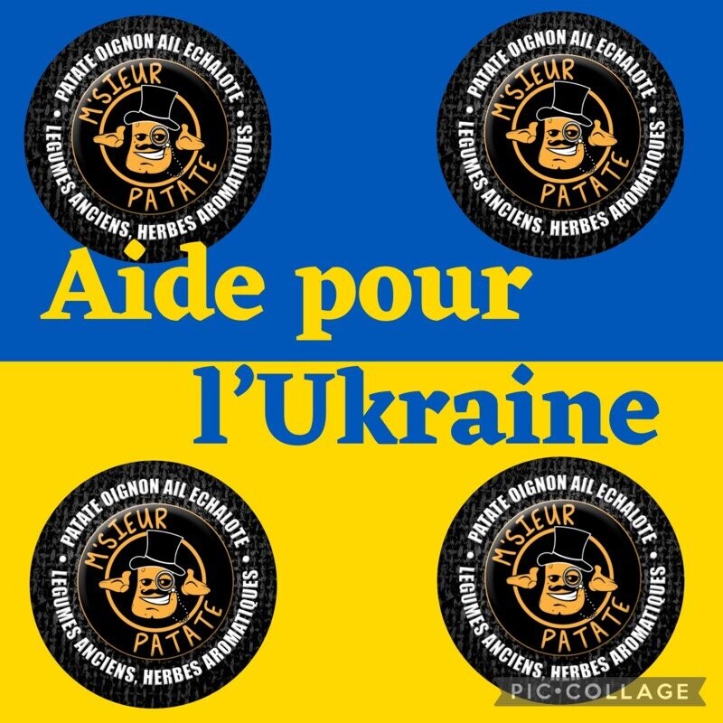 Aide pour l’Ukraine avec M’sieur Patate