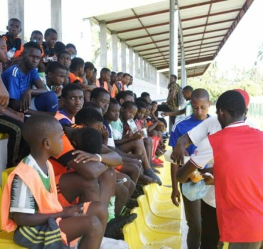Développement d'un centre de formation de football