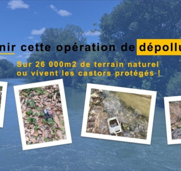 Opération de dépollution d'un terrain naturel