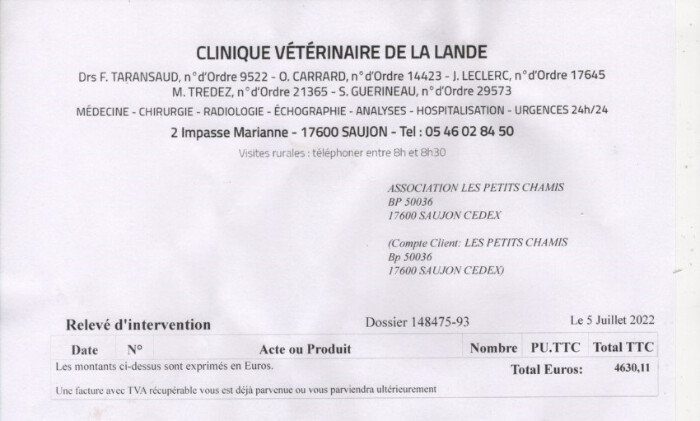 Image justificative de la cagnotte