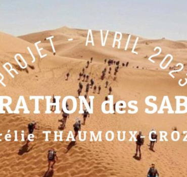 Marathon des sables 2023 pour Aurélie