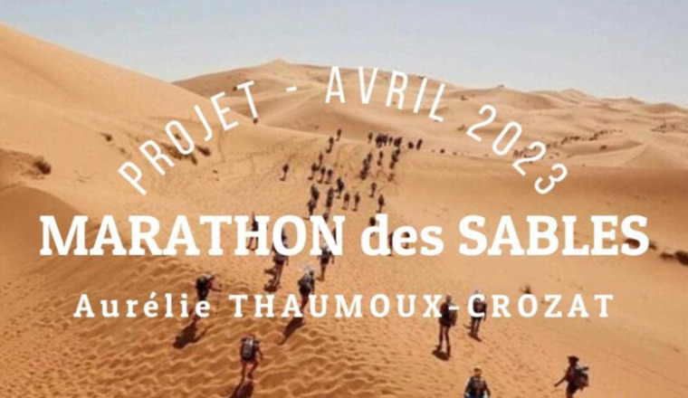 Marathon des sables 2023 pour Aurélie