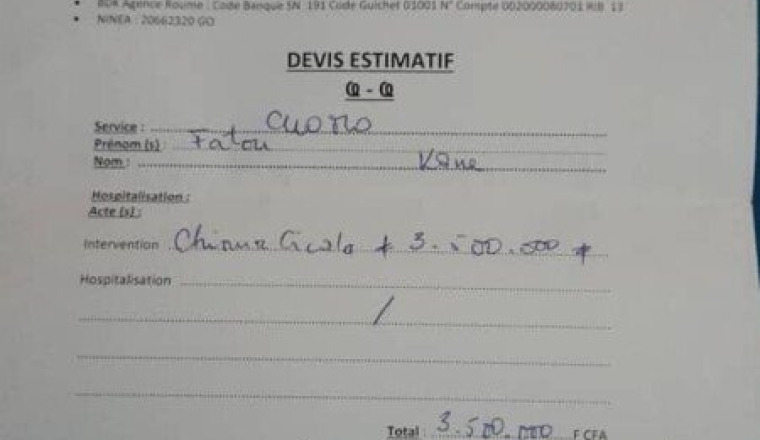 Aidons Fatou KANE à se soigner!!!