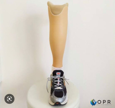 Prothèse de jambe pour continuer à travailler