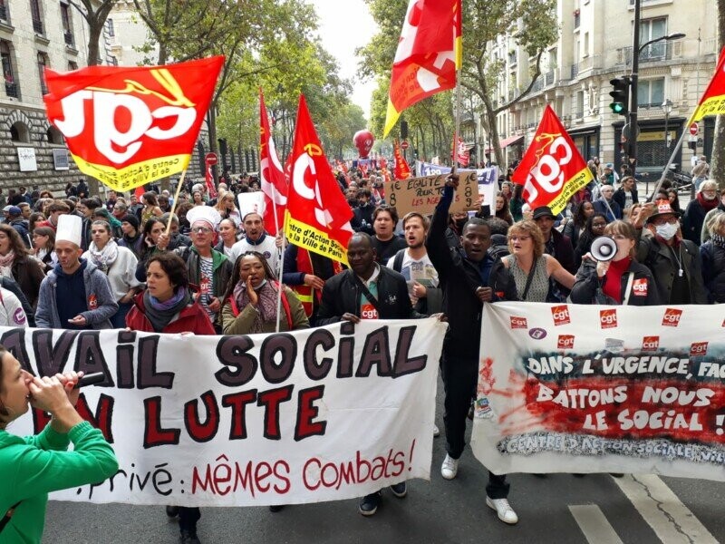 Solidarité avec les agents grévistes du CASVP