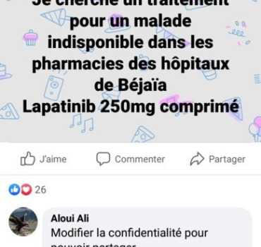 Collecte pour acheté un traitement en rupture
