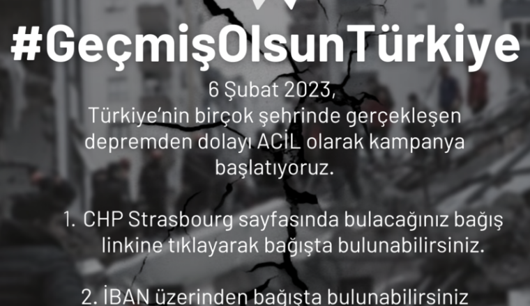 Türkiye depremzedelere yardım Kampanyası