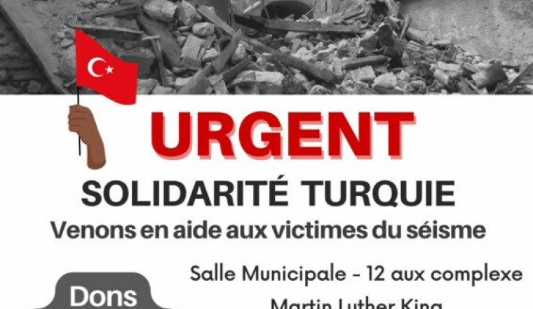 Collecte de dons ANNEMASSE pour séisme en TURQUIE