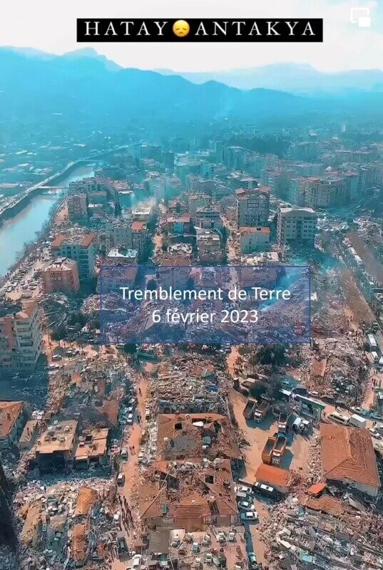 AIDEZ LES VICTIMES DU SEISME DU 06/02/2023