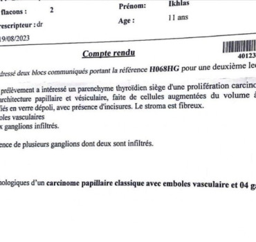 Aider ikhlas pour ses soins de concert
